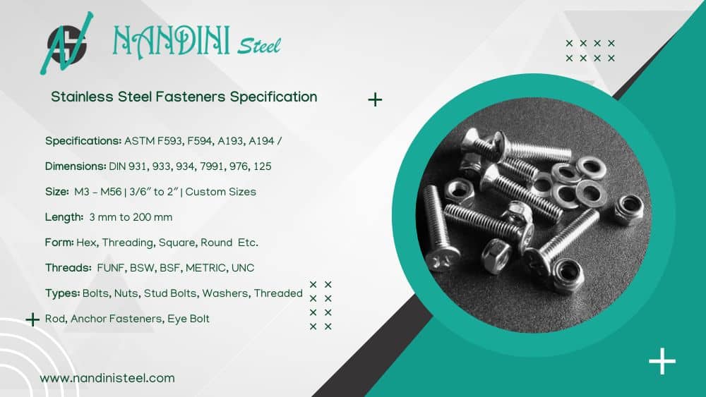 Stainless Steel Fasteners Specification