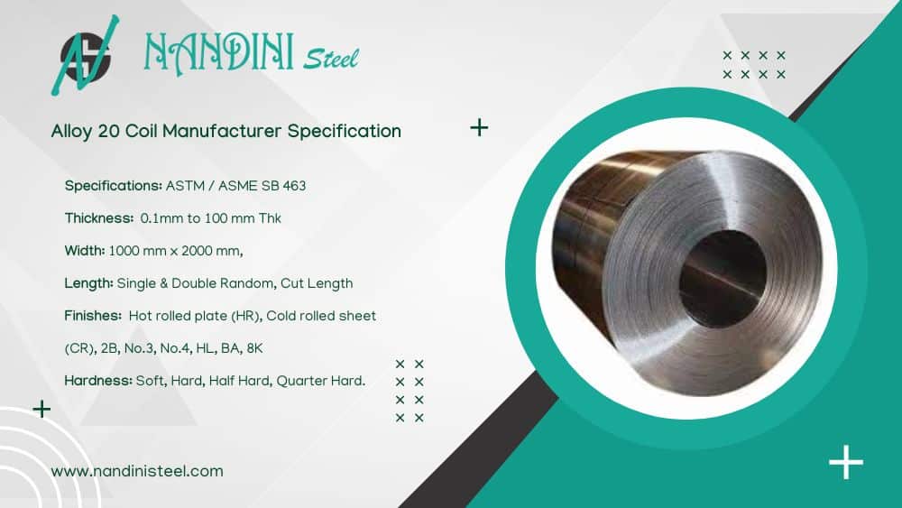 Alloy 20 coil Specification