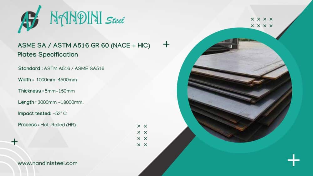 ASME SA 516 GR 60 HIC Plate specifications