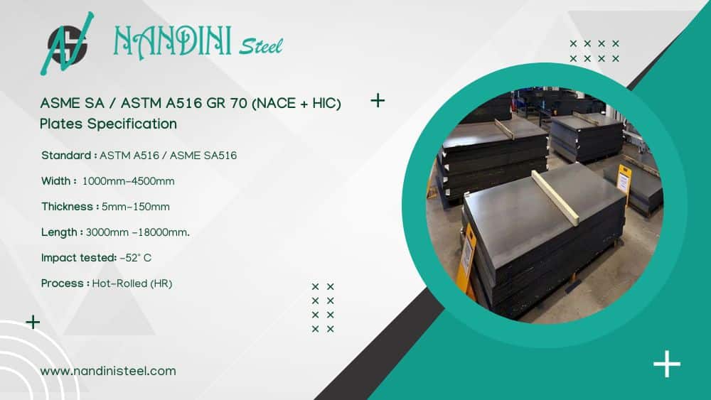 ASME SA 516 GR 70 HIC Plate Specifications