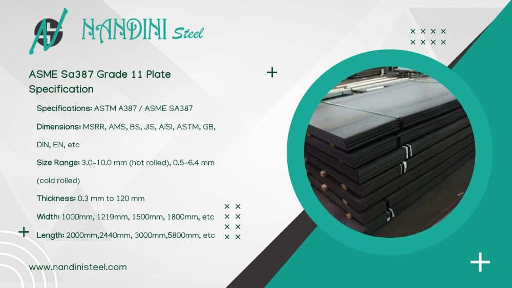 ASME SA 387 Grade 11 Plate Specifications