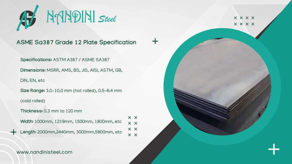 ASME SA387 Grade 12 Plates Specification