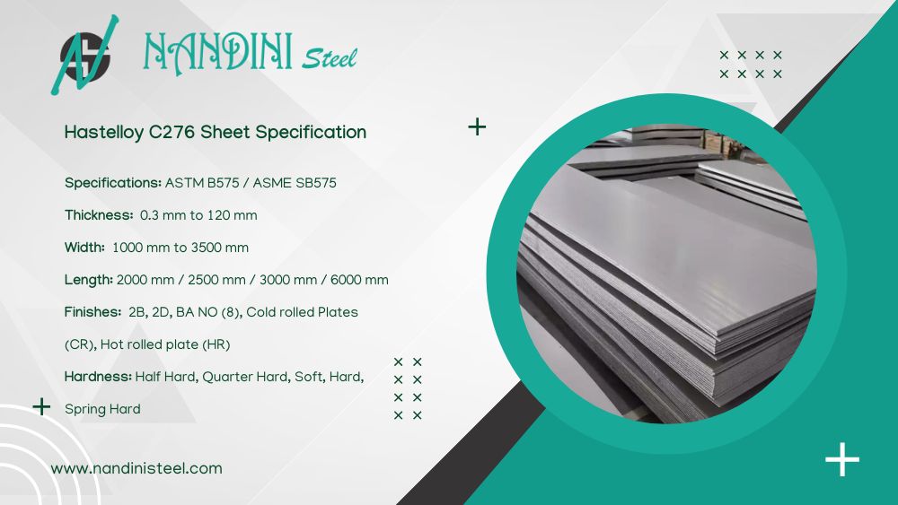Hastelloy Sheets 276 Specification