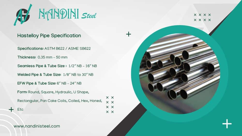 Hastelloy Pipe Specification