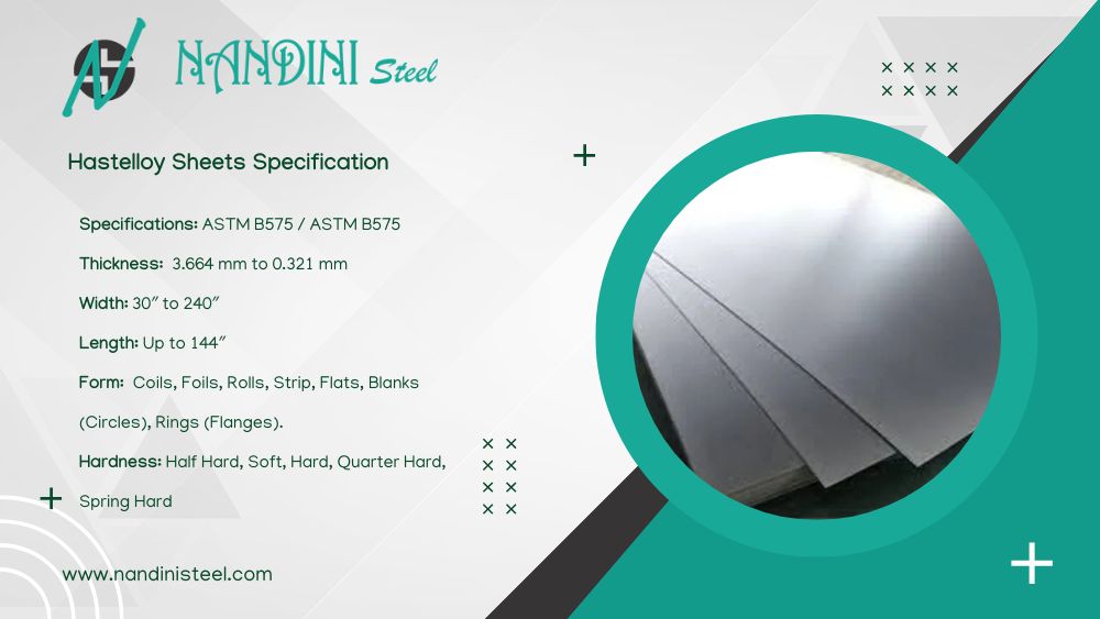 Hastelloy Sheets Specification
