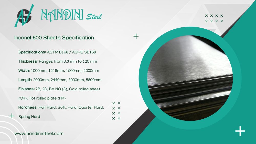 Inconel 600 Sheets Specification