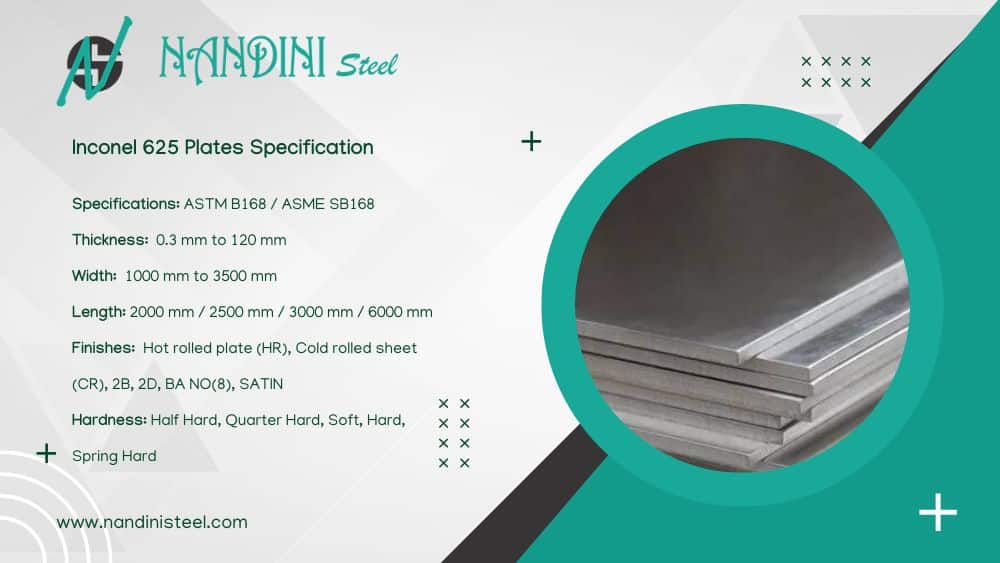Inconel 625 Plates Specification