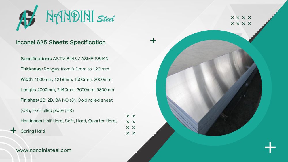Inconel 625 Sheets Specification