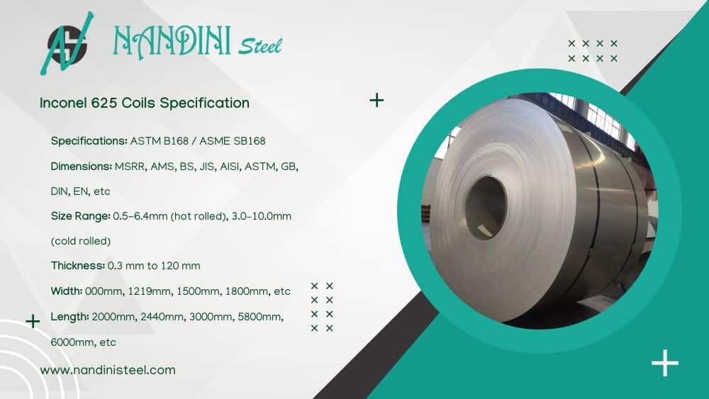 Inconel Coils 625 Specifications