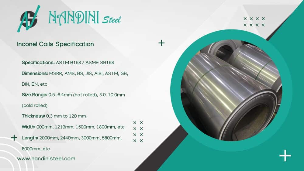 Inconel Coils Specifications