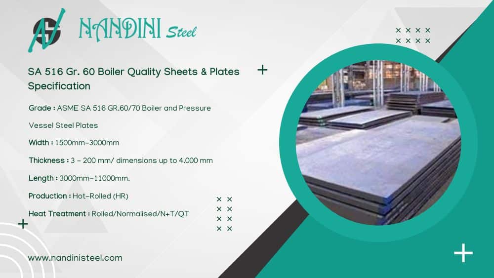 SA 516 GR. 60 Boiler Quality Plates Specifications