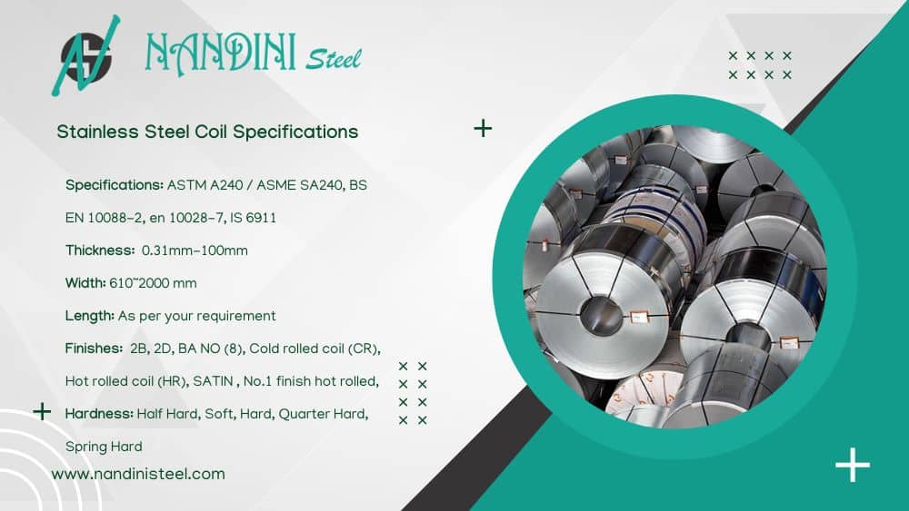 Stainless Steel Coils Specifications