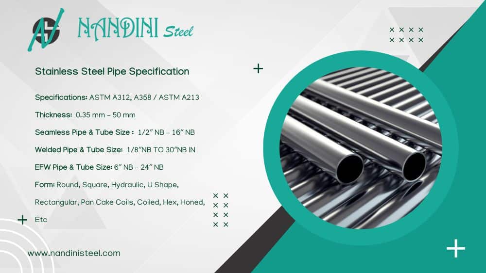 Stainless Steel Pipe Specification