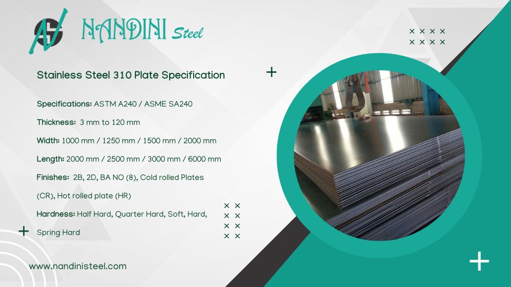 Stainless Steel 310 Plates Specification