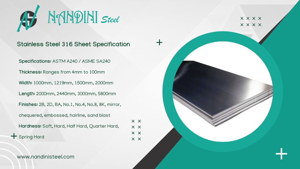 Stainless Steel 316 Sheet Specification
