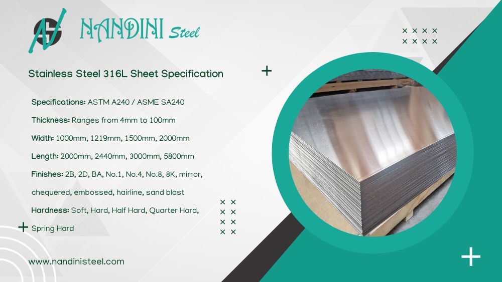 Stainless Steel 316l Sheet Specification