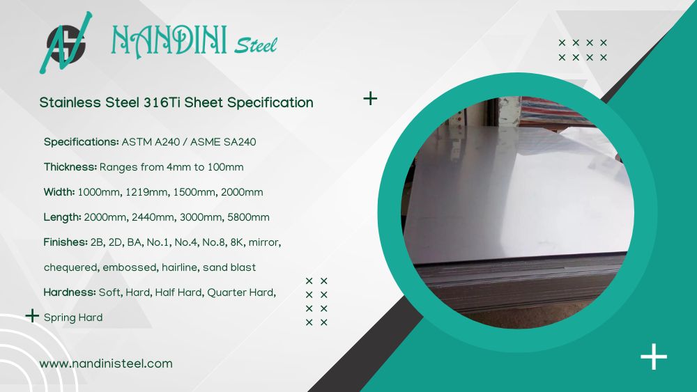 Stainless Steel 316ti Sheet Specification