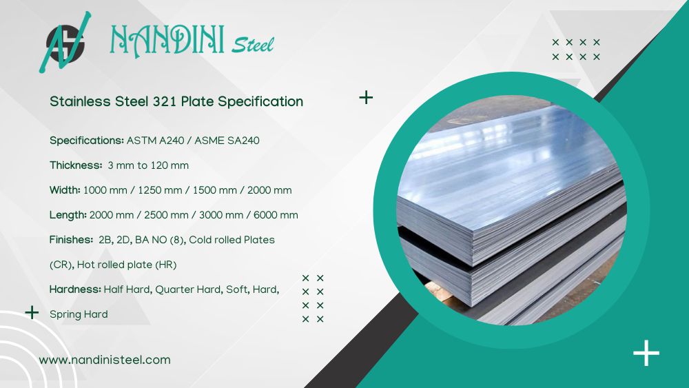 Stainless Steel 321 Plates Specification