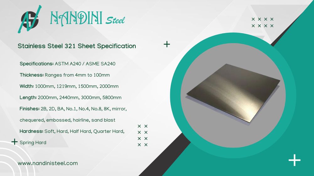 Stainless Steel 321 Sheet Specification