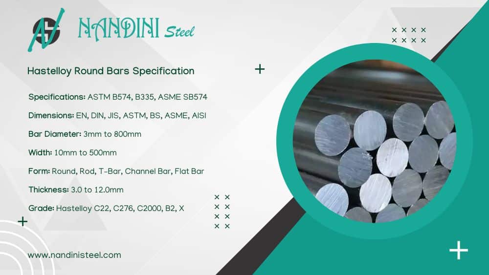 Hastelloy Round bar Specification